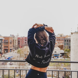 Not For Gym Snobs Crop Hoodie